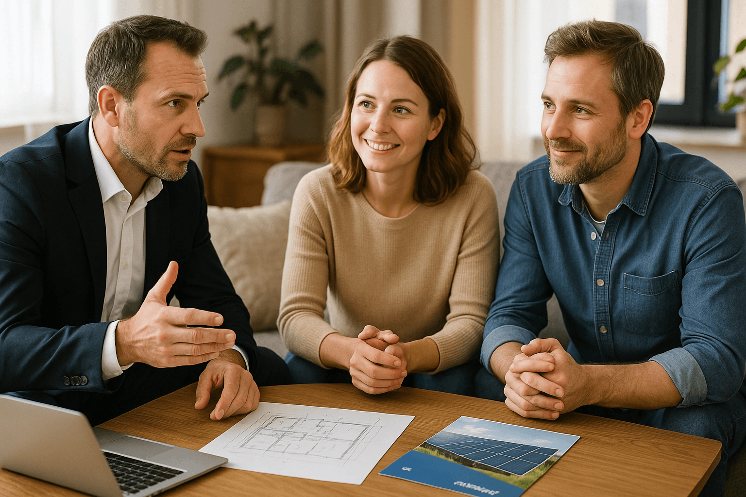 Ein unabhängiger Experte erklärt einfachen Hausbesitzern im Beratungsgespräch, wie sie mit einer schnellen Entscheidung von den letzten vollen Solarförderungen profitieren. Genau jetzt ist der beste Zeitpunkt, sich unabhängig zu machen und Kosten zu sparen. Nutzen Sie die Chance auf eine solide Beratung – denn Ihre nächste Stromrechnung wartet nicht ab!