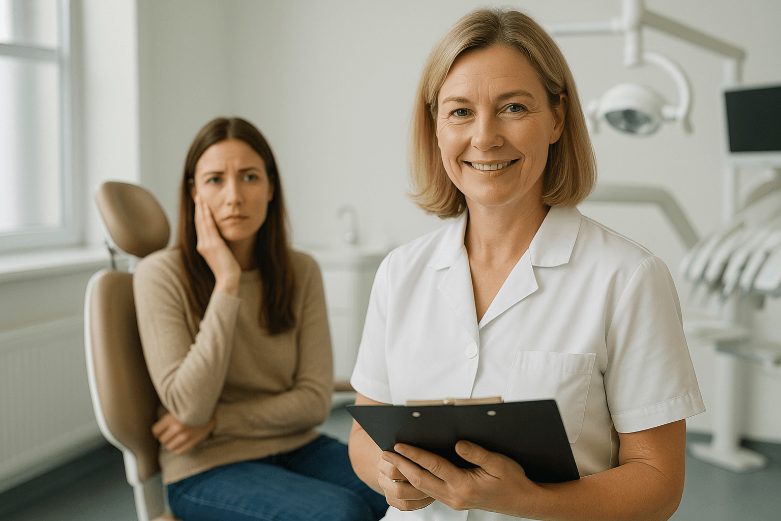 Expertin erklärt im Interview, warum Zahnzusatzschutz so wichtig ist: Sie sorgt dafür, dass niemand mehr wegen Zahnarztkosten auf seine Gesundheit verzichten muss. Die einzige Chance auf umfassende Leistungen auch bei Routine, Implantaten und ästhetischer Behandlung – und das schon ab 7,70 € monatlich.